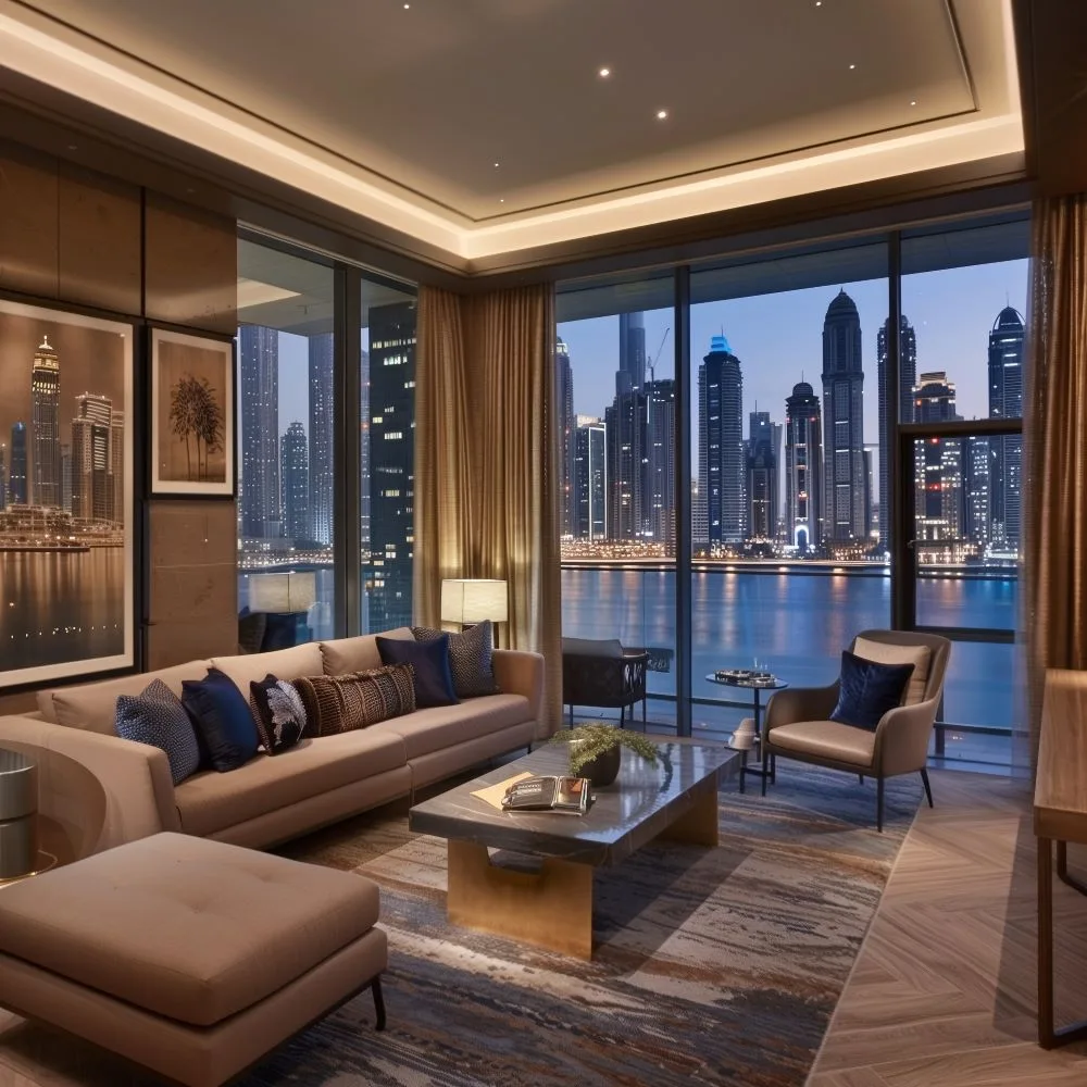 luxury hotel living room
