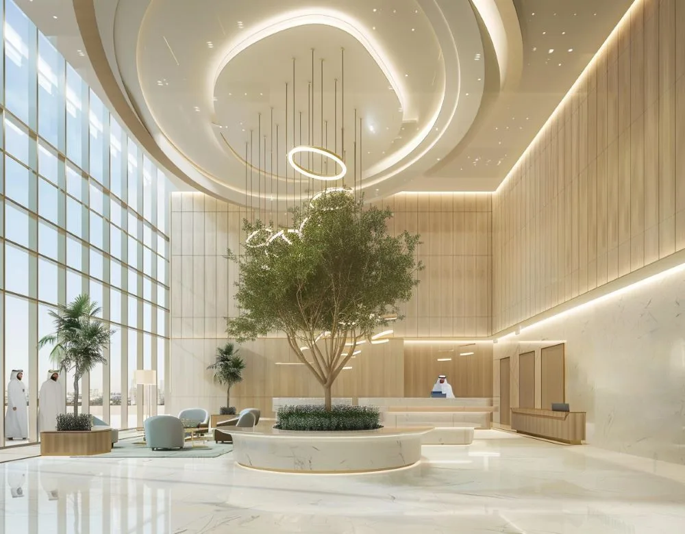 healthcare interior design lobby